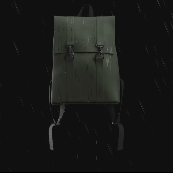 Rains MSN Backpack in green BRAND NEW - Picture 2 of 7